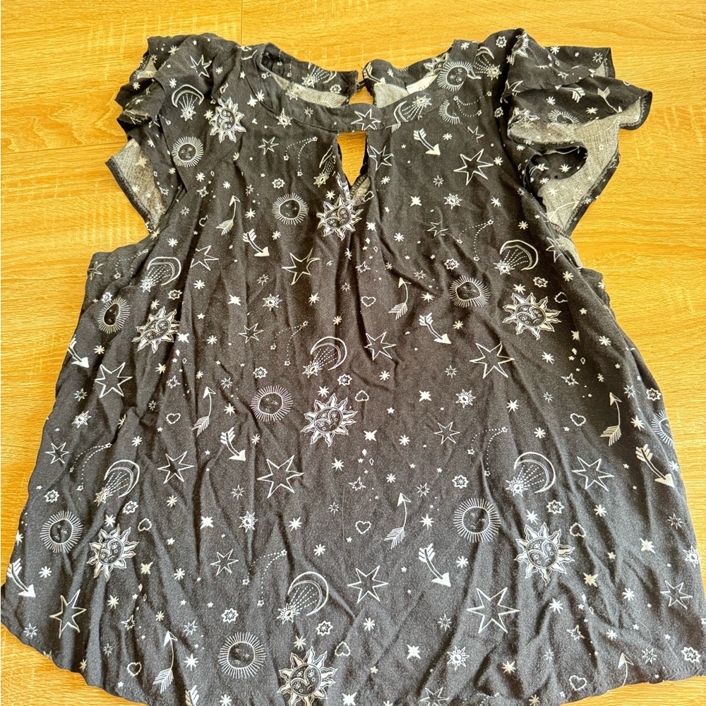 Celestial Black Women's Blouse